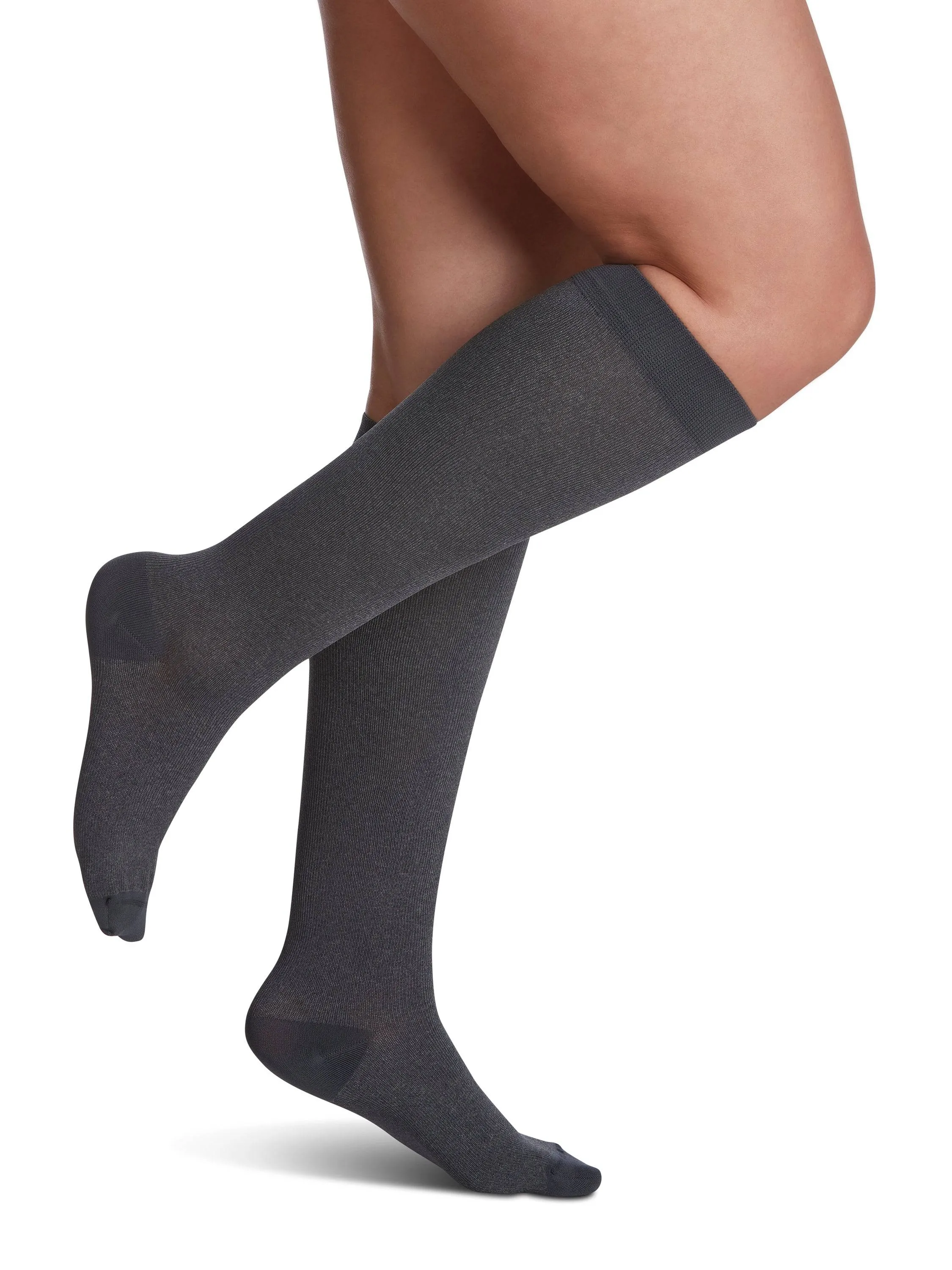 Sigvaris Microfiber Patterns (Formerly 830 Microfiber Shades) Women's Knee High  20-30mmHg-Closed Toe