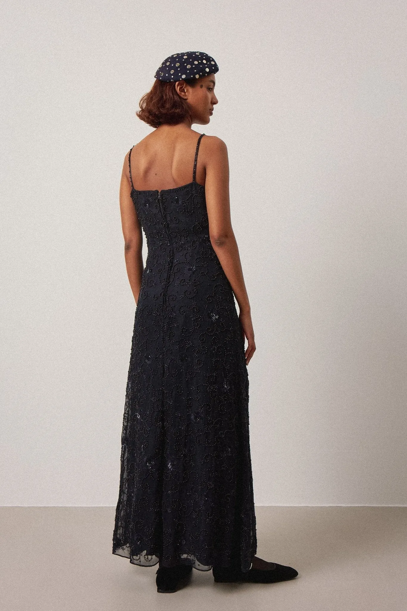 Silk Floral Bead Dress