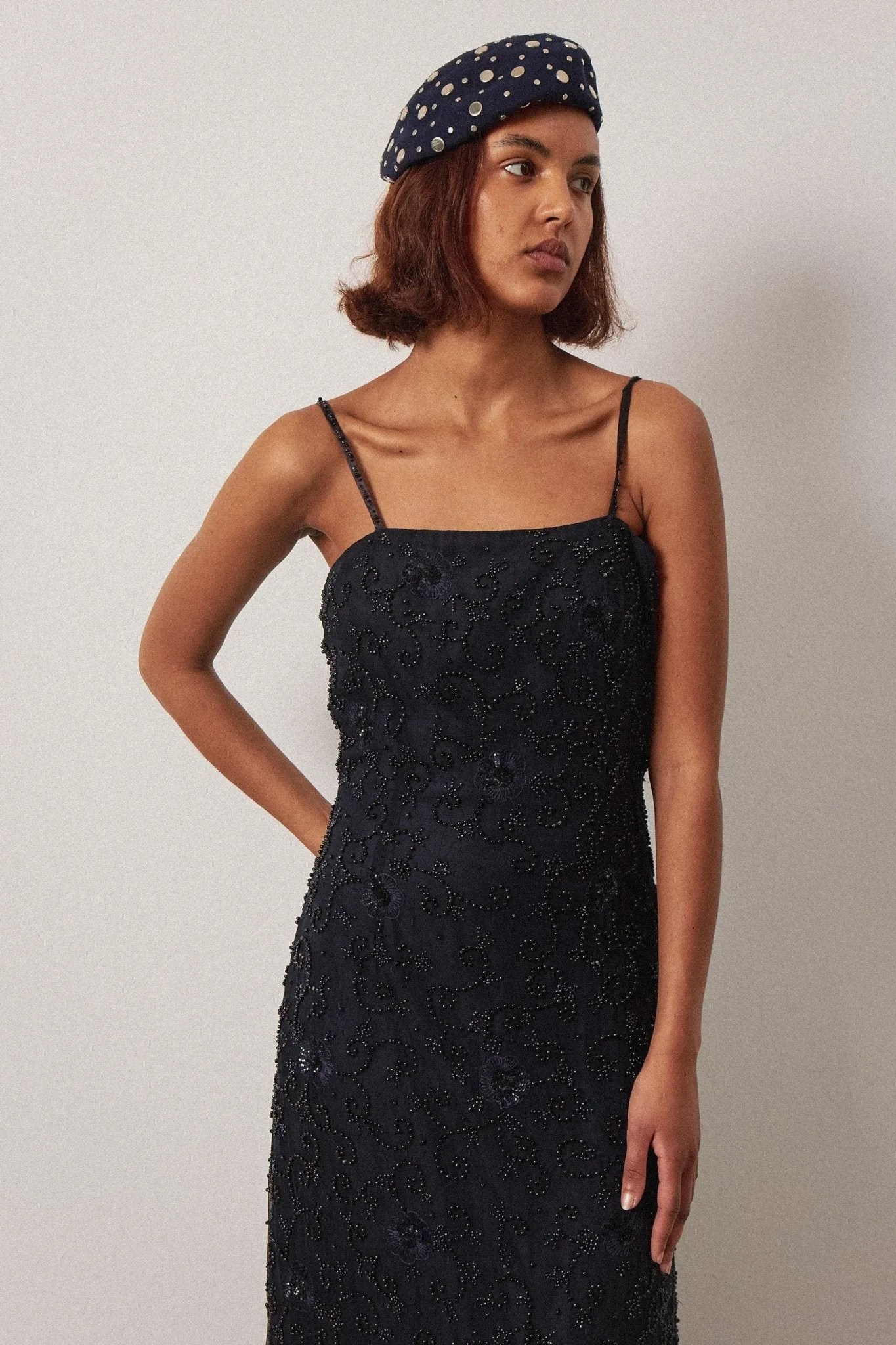 Silk Floral Bead Dress