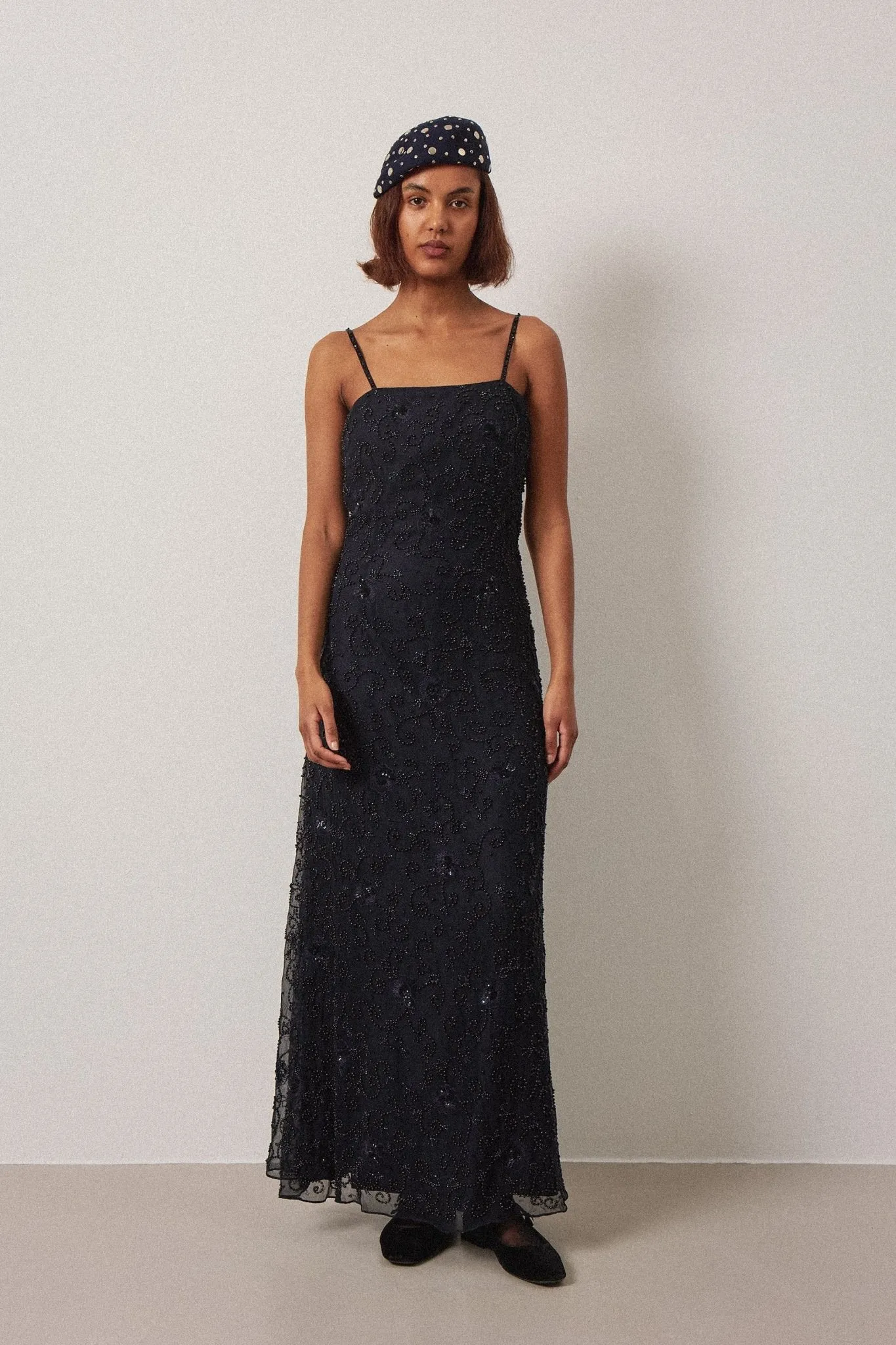 Silk Floral Bead Dress