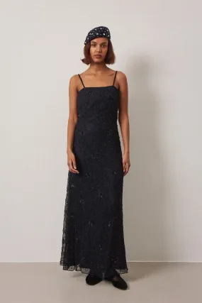 Silk Floral Bead Dress