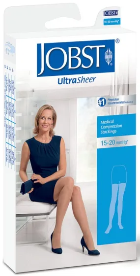 Silky Beige, Med., Ultrasheer, Thigh 15-20mm, Pair