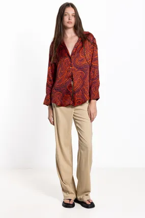 STRIPED TROUSERS WITH ELASTIC WAISTBAND