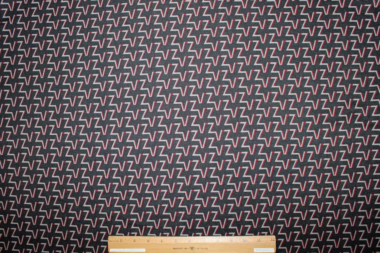 Super Star Double Knit - Black/Wine/Ivory