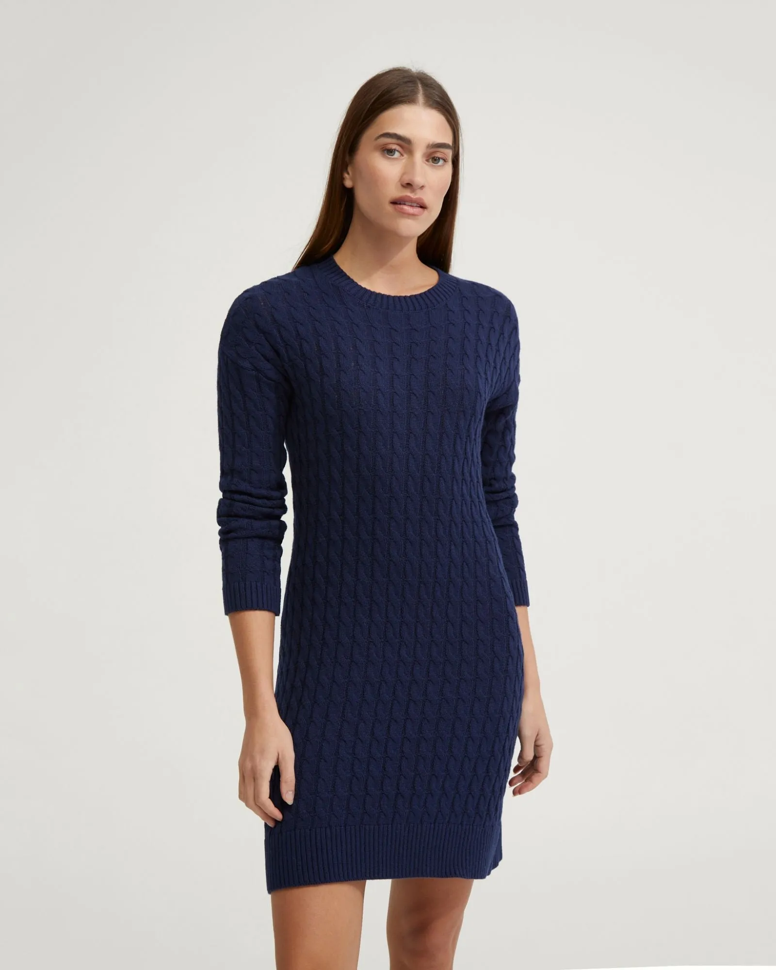 Sweeny Cable Knit Mini Dress