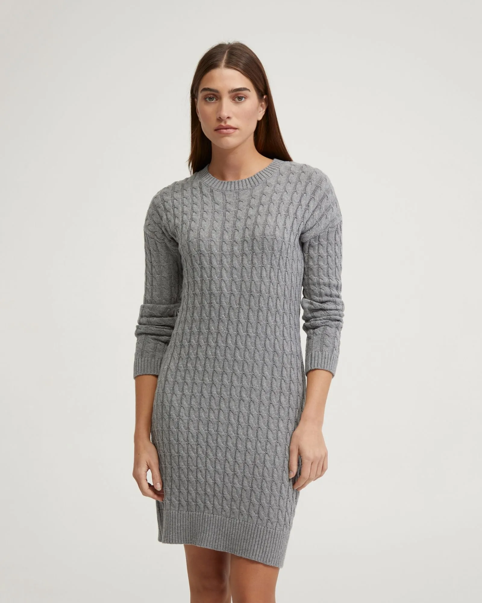 Sweeny Cable Knit Mini Dress