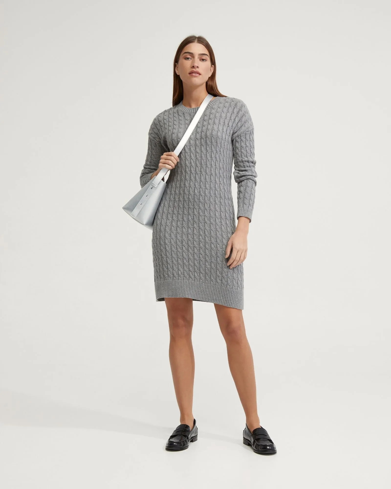 Sweeny Cable Knit Mini Dress