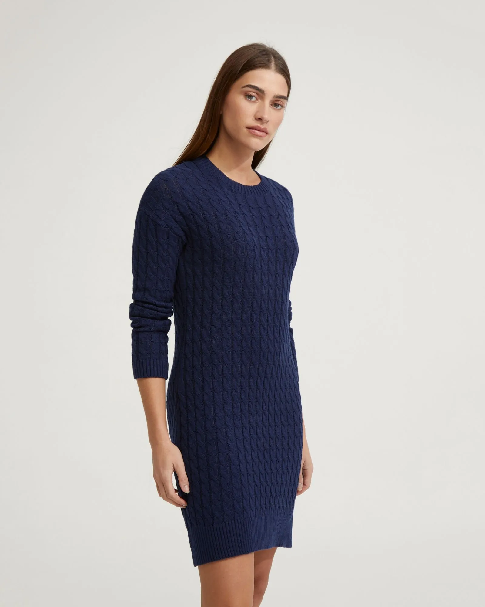 Sweeny Cable Knit Mini Dress