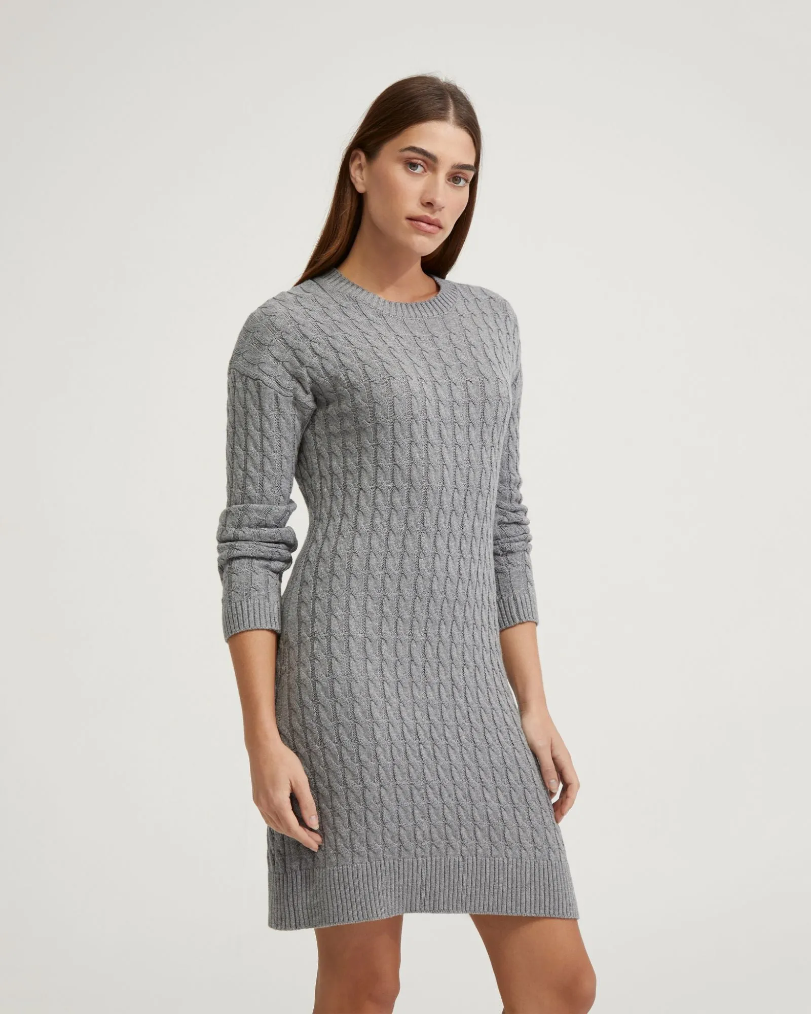Sweeny Cable Knit Mini Dress