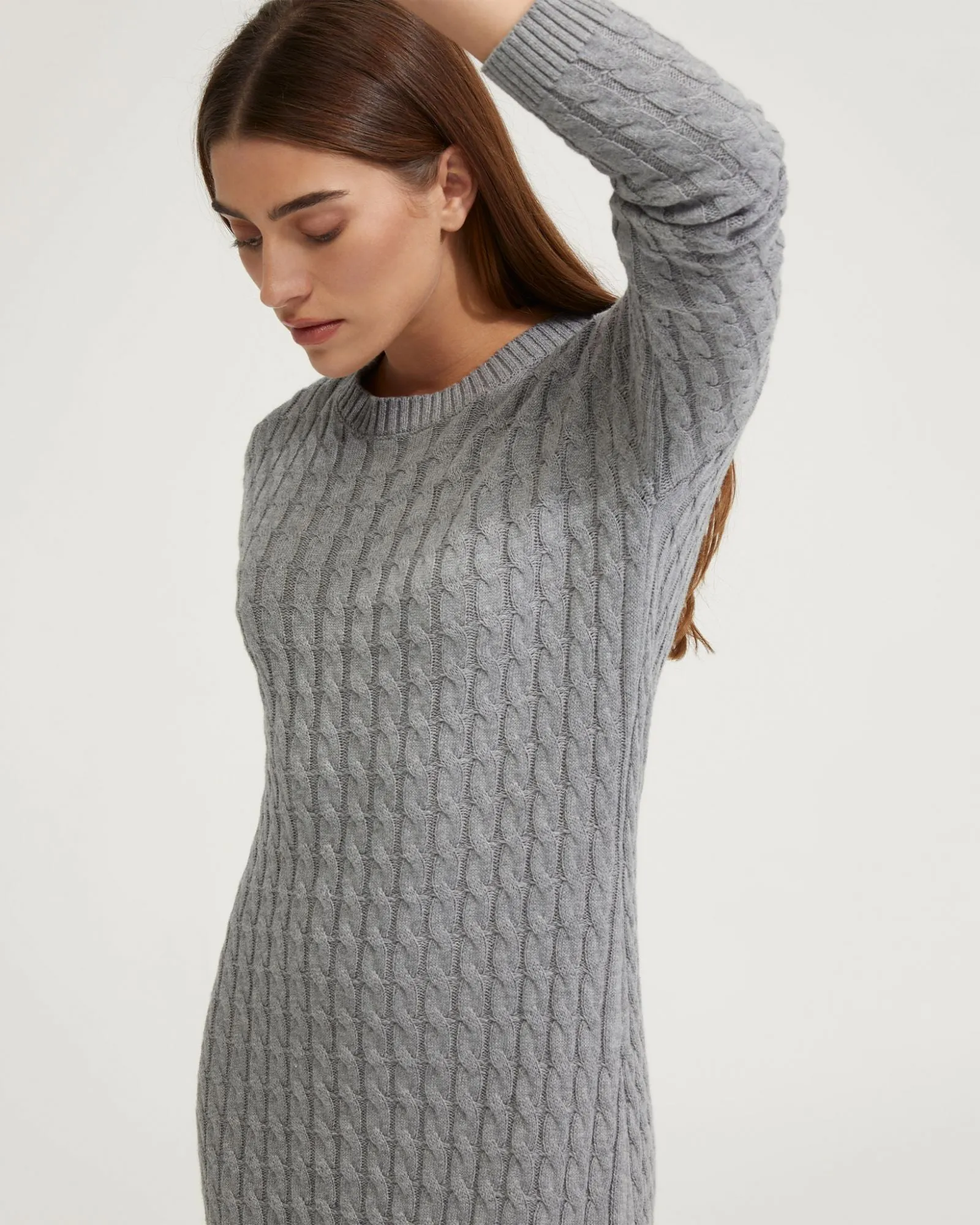Sweeny Cable Knit Mini Dress