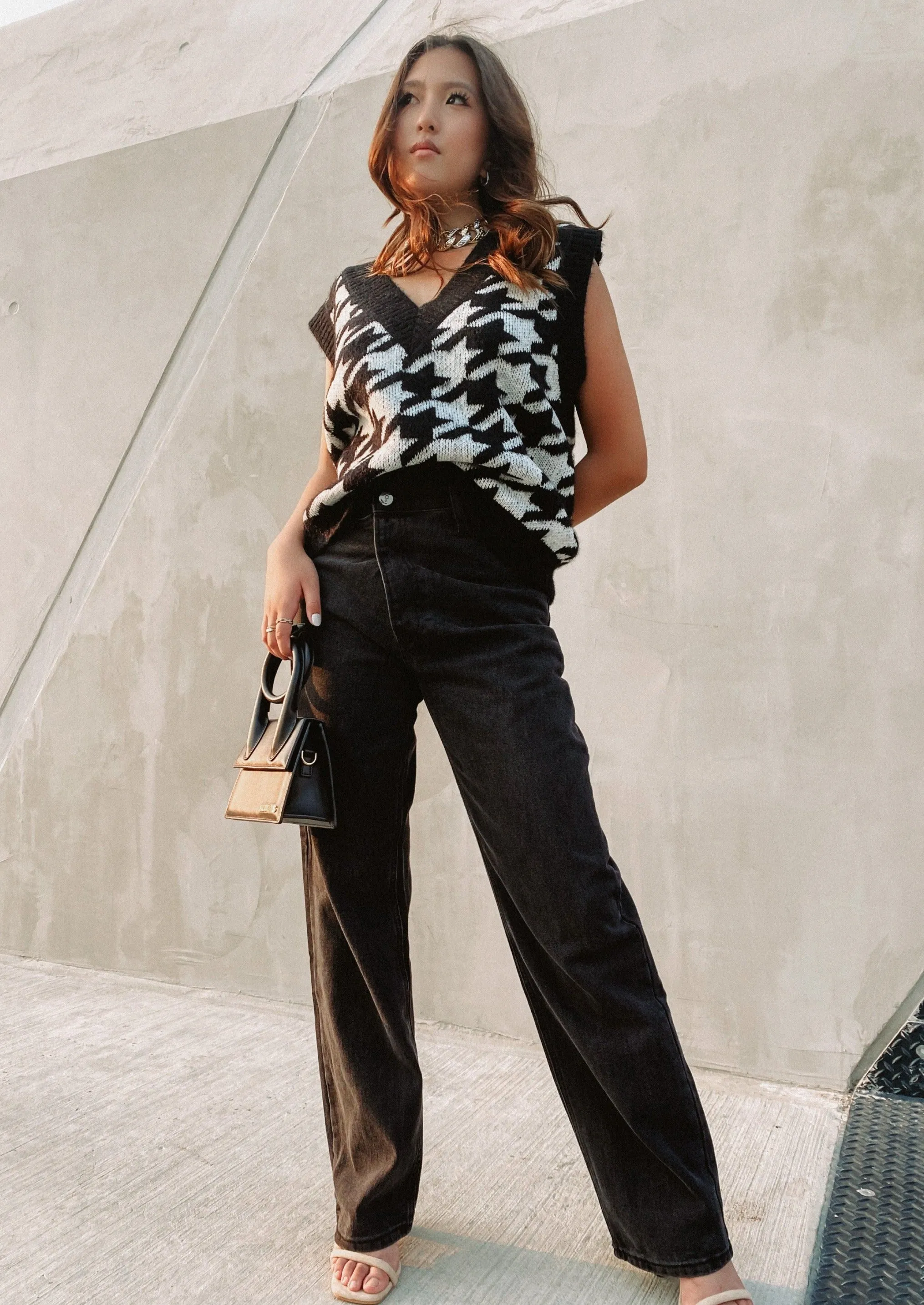 Sydney Houndstooth Vest