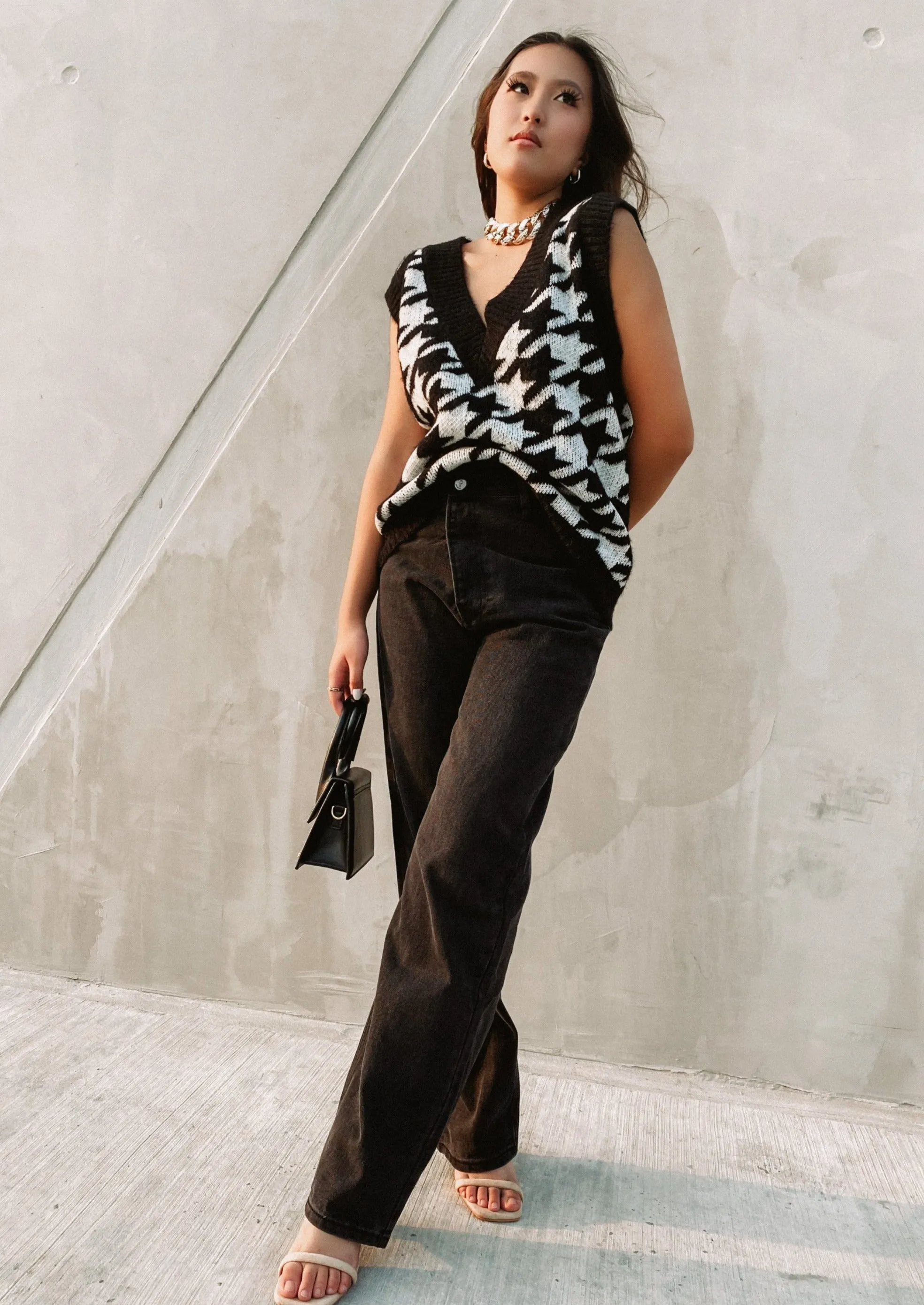 Sydney Houndstooth Vest