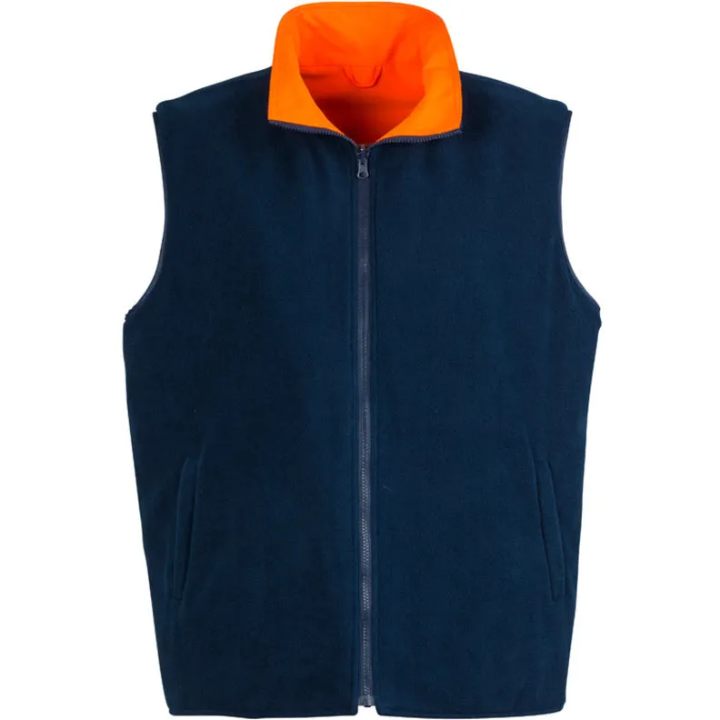 Syzmik Mens Hi Vis Lightweight Fleece Lined Vest