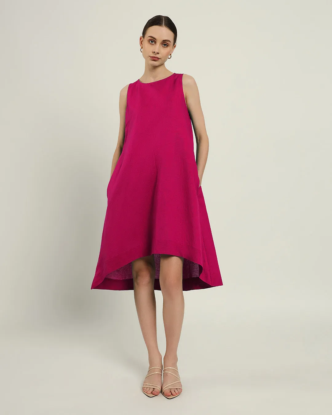 The Odesa Berry Cotton Dress