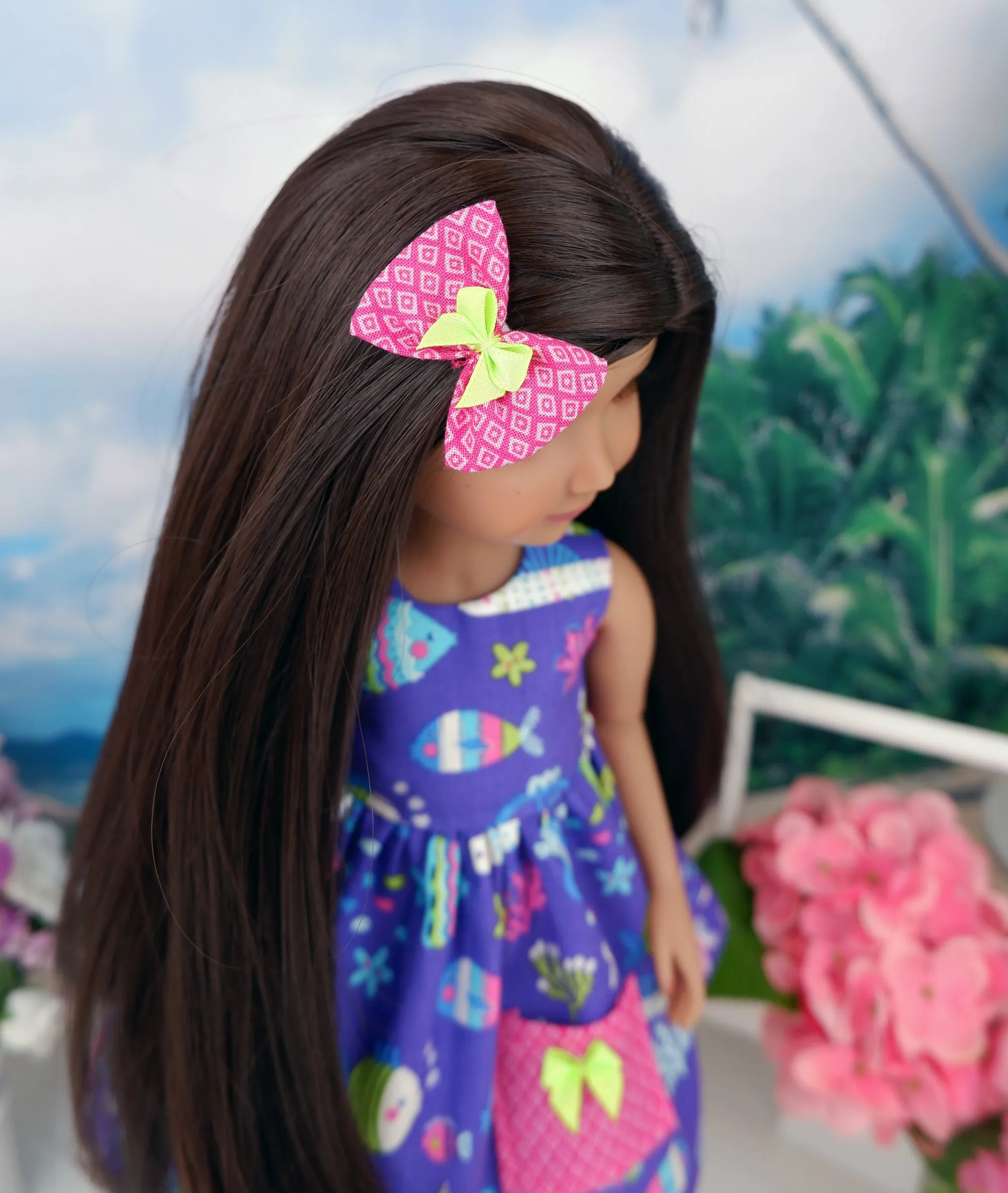 Tropical Fish - dress with sandals for Ruby Red Fashion Friends doll