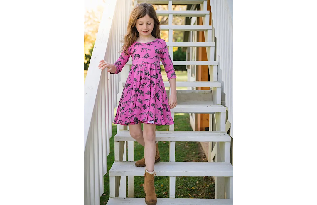 Twirly Dress in Dino