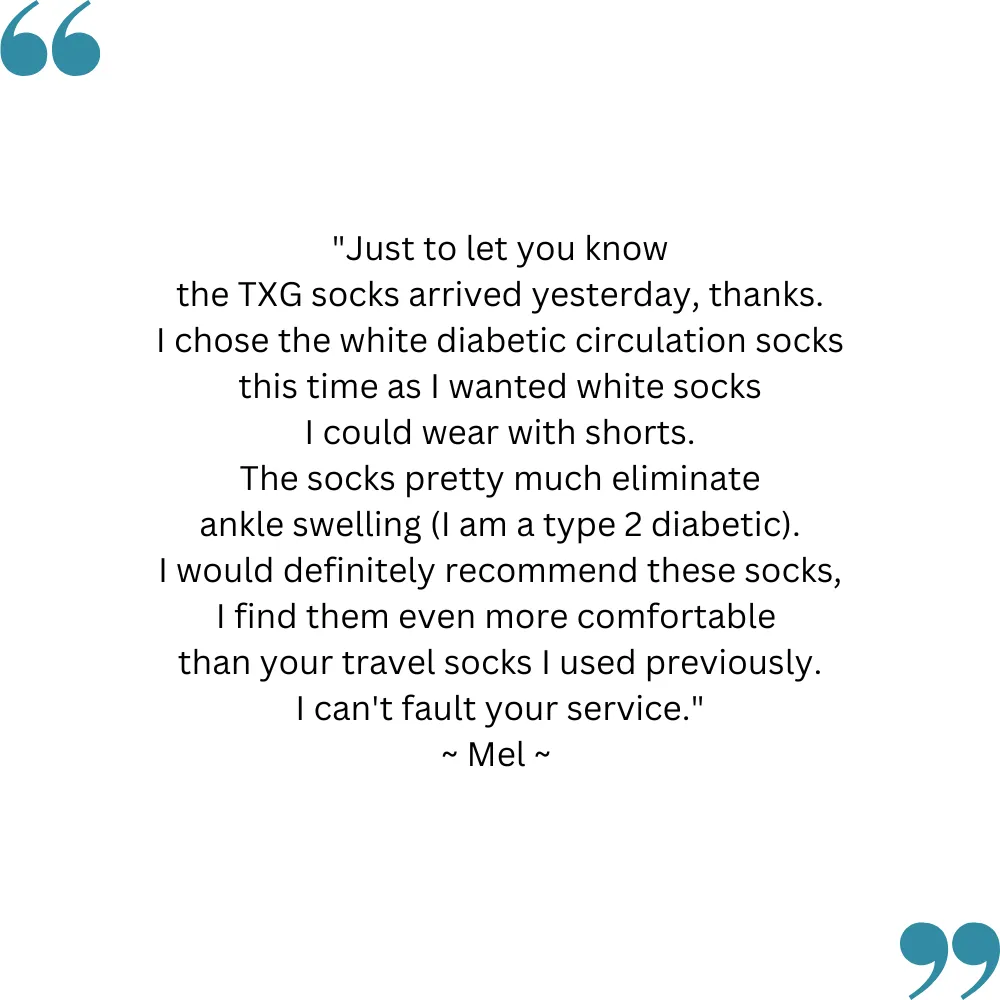 TXG Diabetic Compression Socks - Sensitive Foot