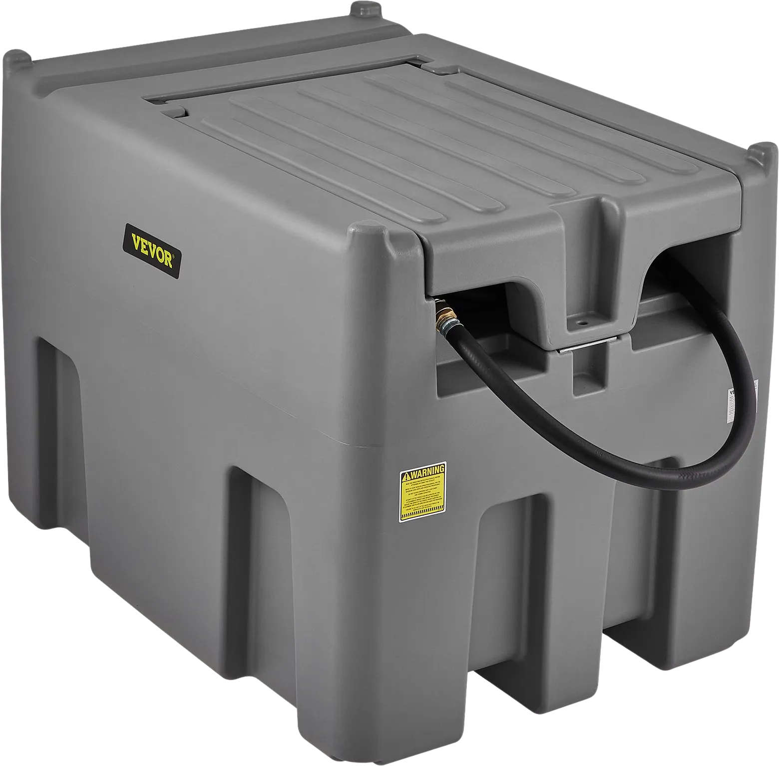 Vevor Diesel Fuel Tank Portable 116 Gallon Capacity 10 GPM 12V Transfer Pump 13.1' Hose Black Gray or Red New