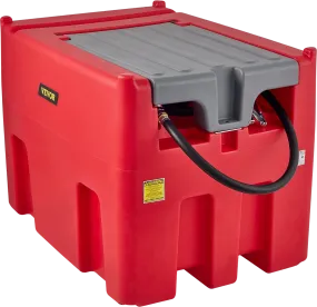 Vevor Diesel Fuel Tank Portable 116 Gallon Capacity 10 GPM 12V Transfer Pump 13.1' Hose Black Gray or Red New