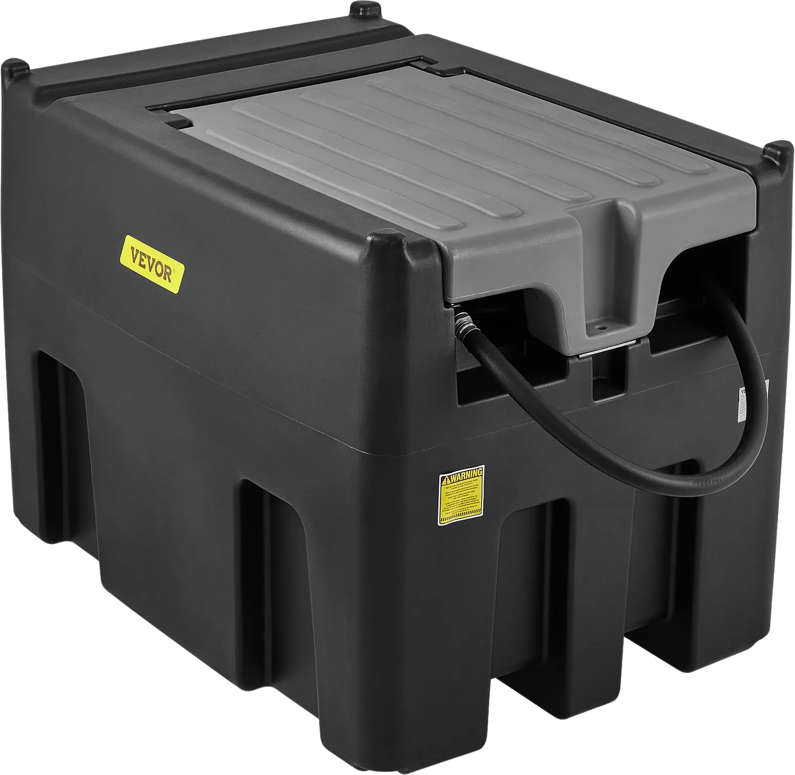 Vevor Diesel Fuel Tank Portable 116 Gallon Capacity 10 GPM 12V Transfer Pump 13.1' Hose Black Gray or Red New