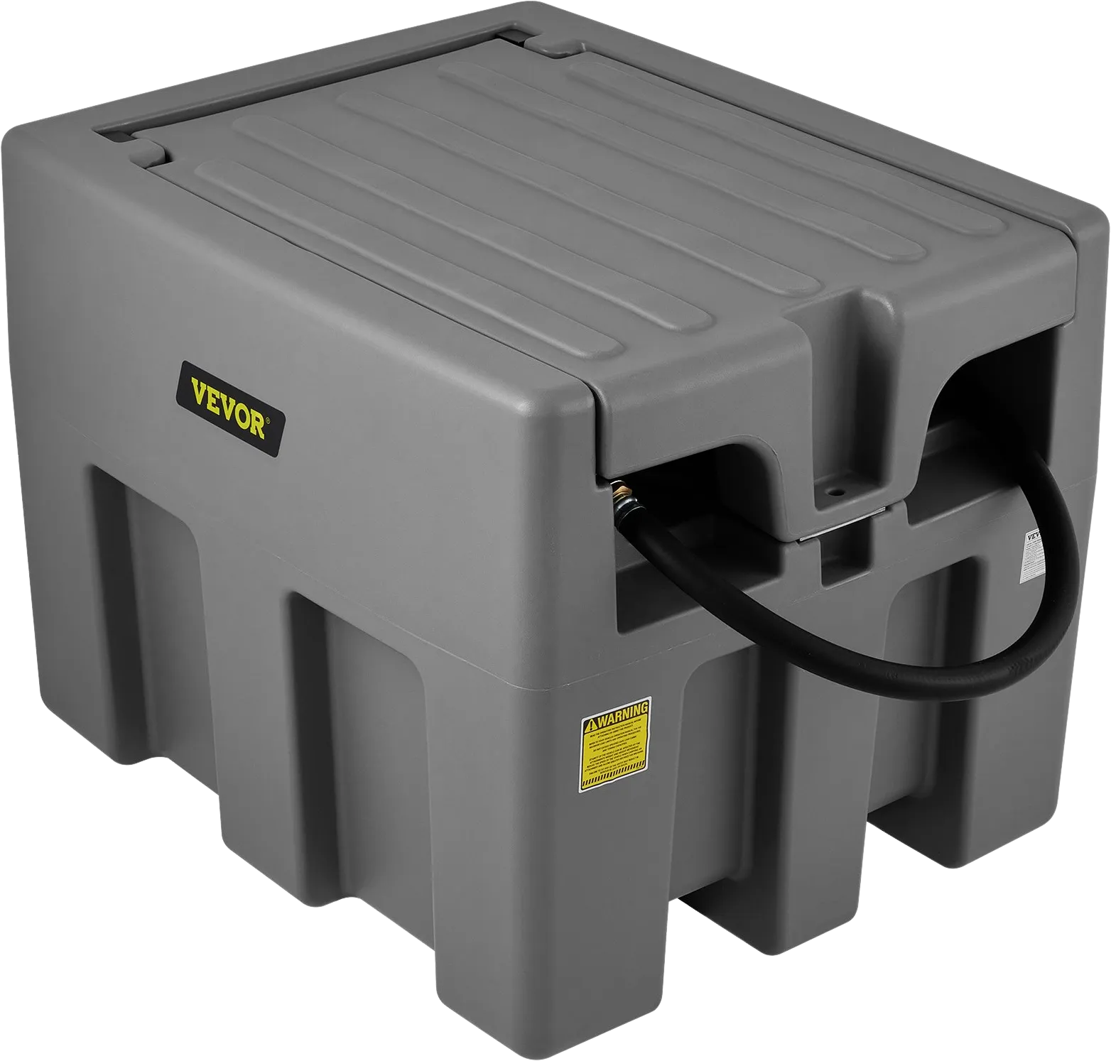 Vevor Diesel Fuel Tank Portable 58 Gallon Capacity 10 GPM 12V Transfer Pump 13.1' Hose Black Gray or Red New