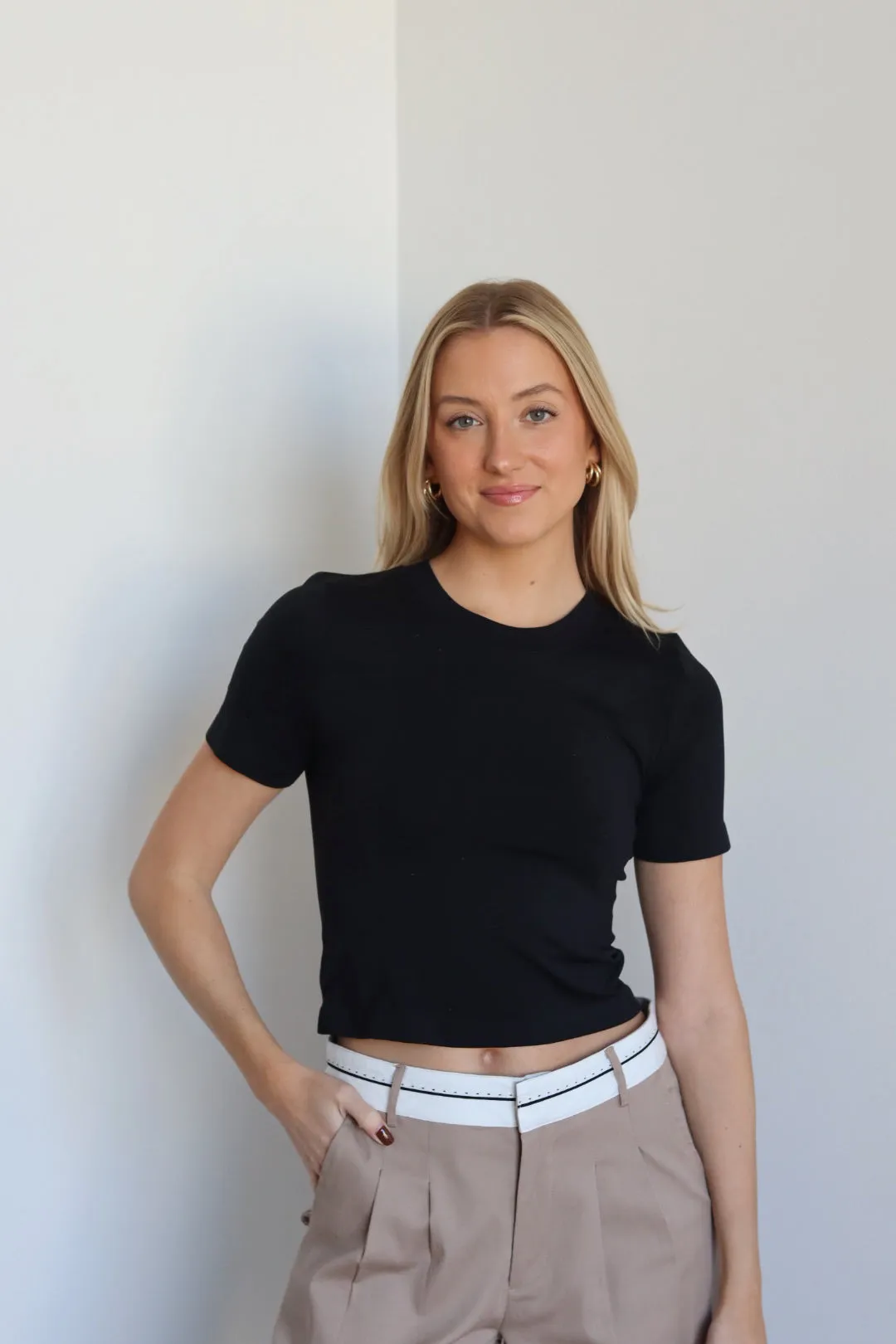 Waistband Detail Trousers