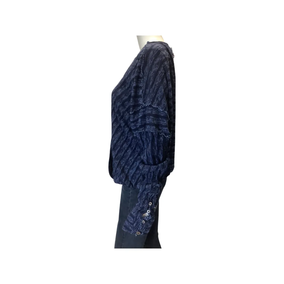 We The Free Navy Blue Wrap Cardigan Size XL