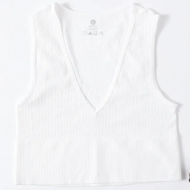 Women Top Sexy Crop Top Female Seamless Underwear Bralette Tank Top Girls Summer Camisole