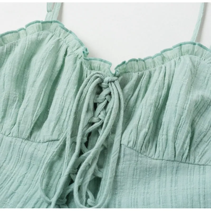 Women's Summer Casual A-Line High-Waist Short Dress